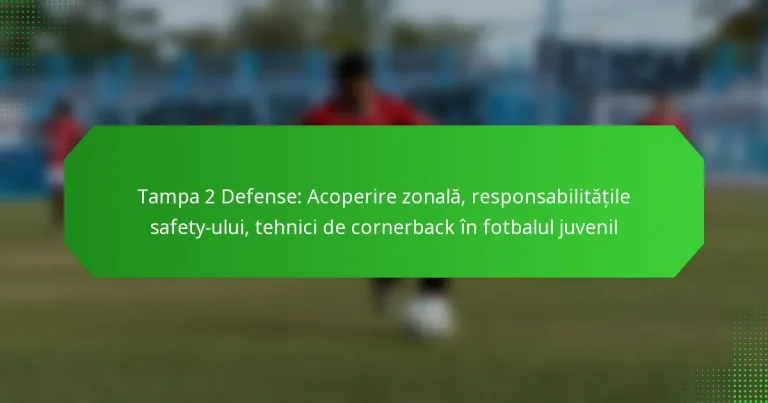 Tampa 2 Defense: Acoperire zonală, responsabilitățile safety-ului, tehnici de cornerback în fotbalul juvenil